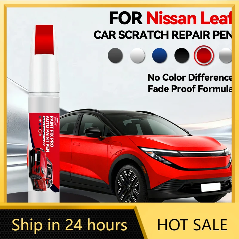 

Ручка-карандаш для ремонта автомобильной краски для Nissan Leaf 2010-2025: аксессуары для устранения царапин, цвета Blue RAY, White QAK, Sliver K23, Black