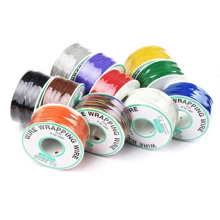 250 m 30 AWG Wrapping Wire 10 Colors Single Strand Copper Cable Ok Electrical for Laptop Motherboard PCB Solder