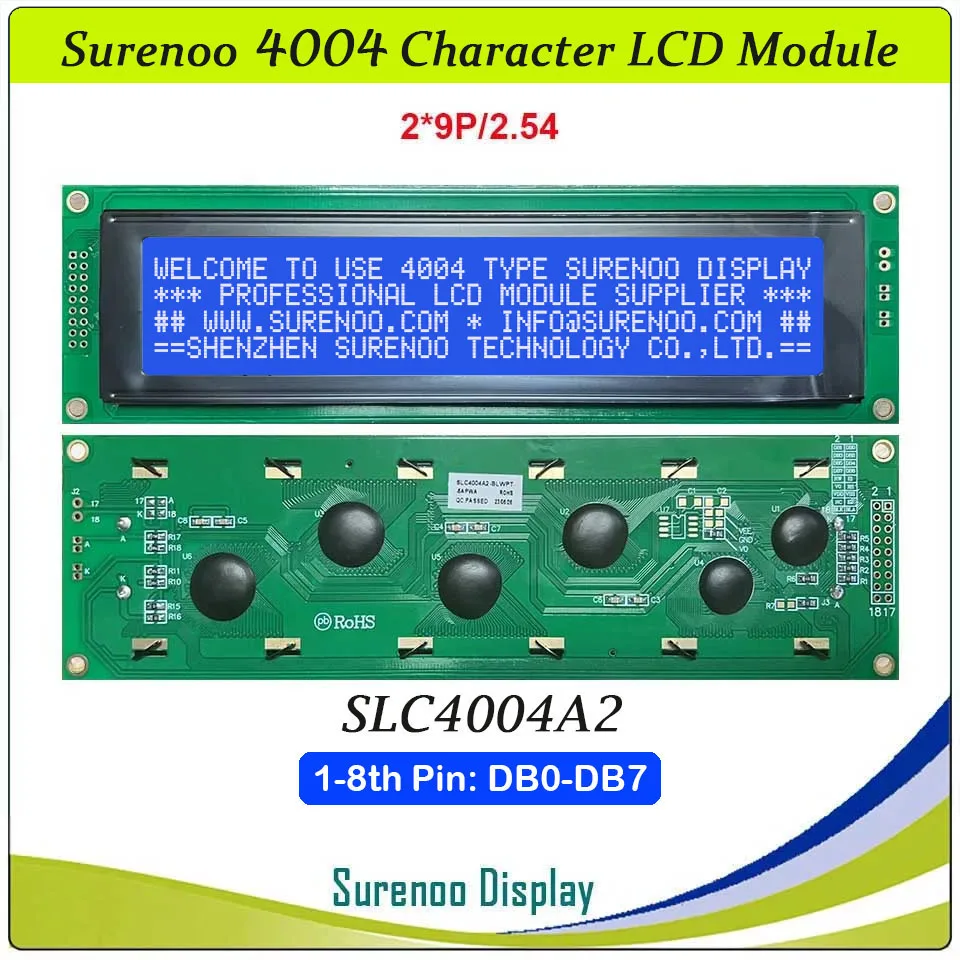 404 40X4 4004 Character LCD Module Display Screen Panel LCM AIP31066 PCF8574T Serial IIC I2C USB2LCD LCD2USB LCD Smartie AIDA64