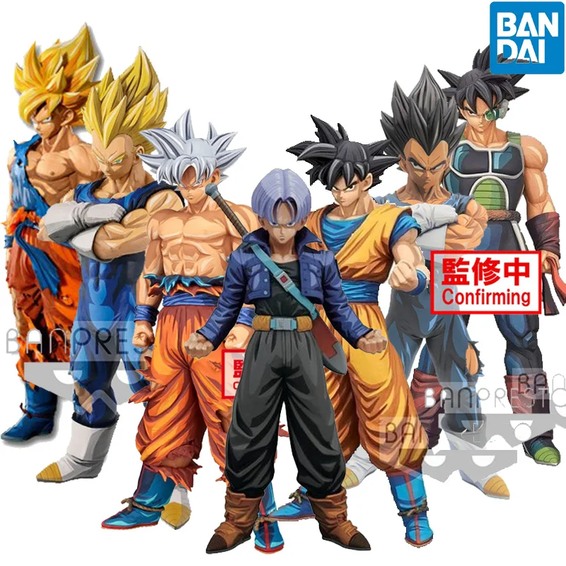 Original Banpresto Manga Dimensions Dragon Ball Z Son Gokuu Burdock Vegeta Trunks Anime Figure Model Action Toys Gifts In Stock