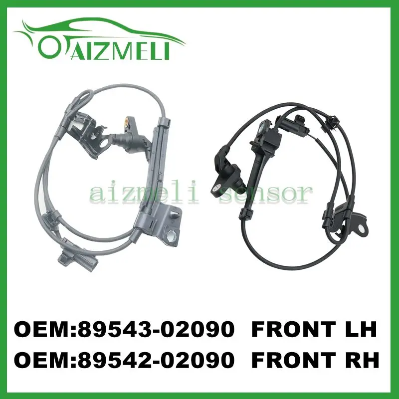 89542-02090 89543-02090 Sensor de velocidad ABS delantero derecho izquierdo para Toyota Corolla 2009 2010 2011 2012 y 2014-2018 Matrix 1.8L 2.4L