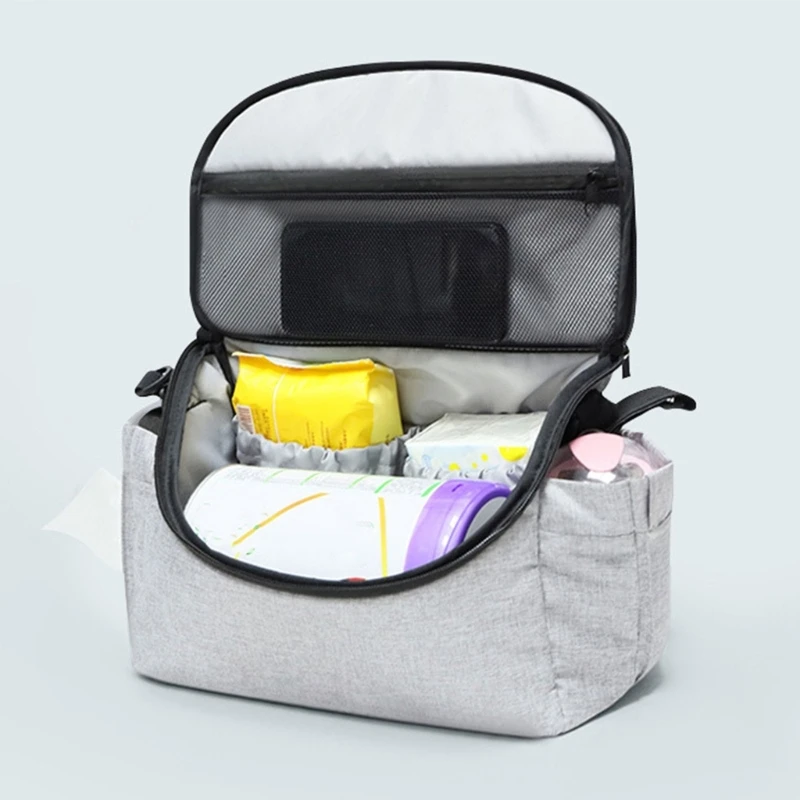 77HD Baby Stroller Diaper Bag Hanging Bag Large Capacity Storage Pack Multifunctional Outdoor Mommy Bag Maternity Package