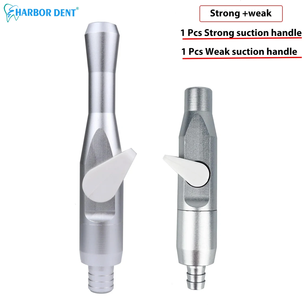 

2Pcs Detachable Aluminum Universal Saliva Ejector Strong Weak Suction Dental Chair Tool Saliva Swivel Sucker Dentist Supply