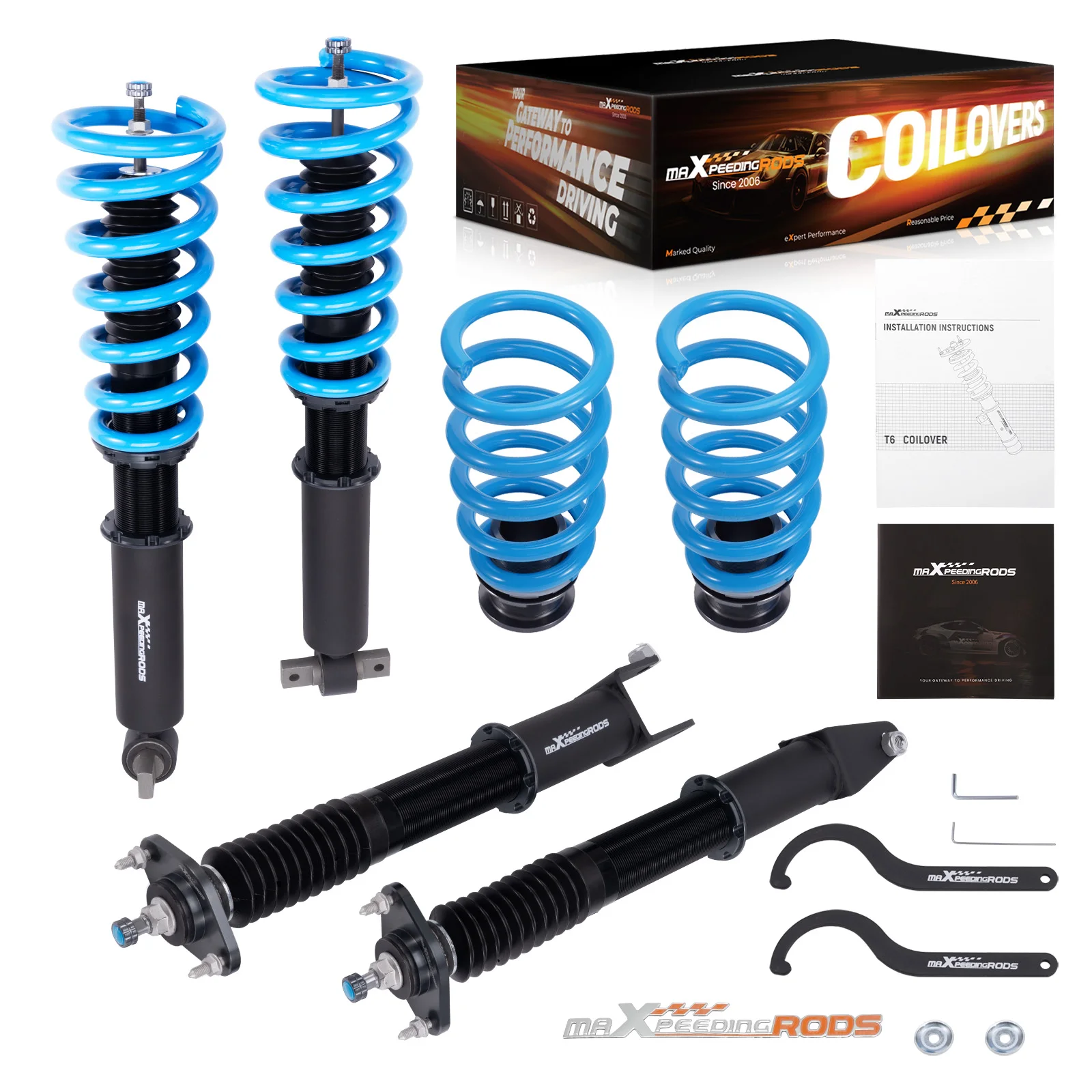 

24 Way Damper ADJUSTABLE Coilovers for Cadillac CTS, INCL V (RWD) 03-07