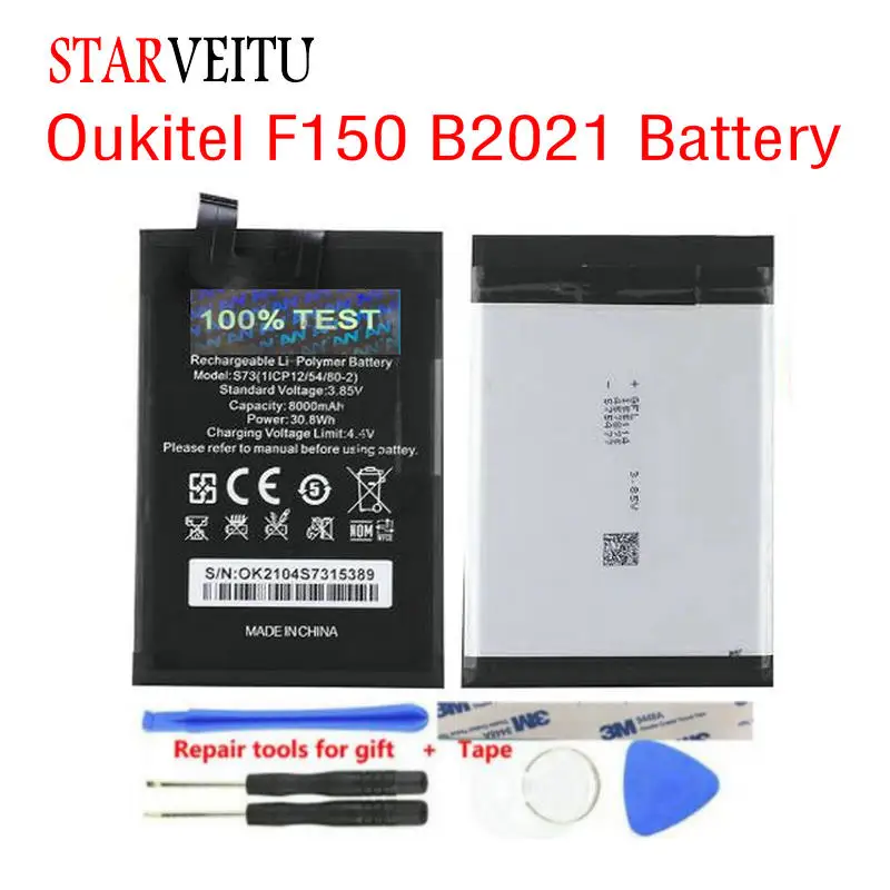 

Battery For Oukitel F150 B2021 Rechargeable LiIon Batteria Mobile Phone Accessories