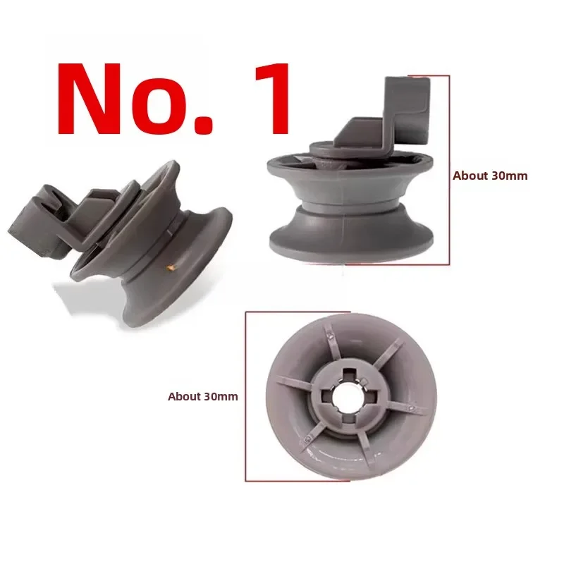 2pcs For dishwasher, cutlery basket, roller, plastic pulley