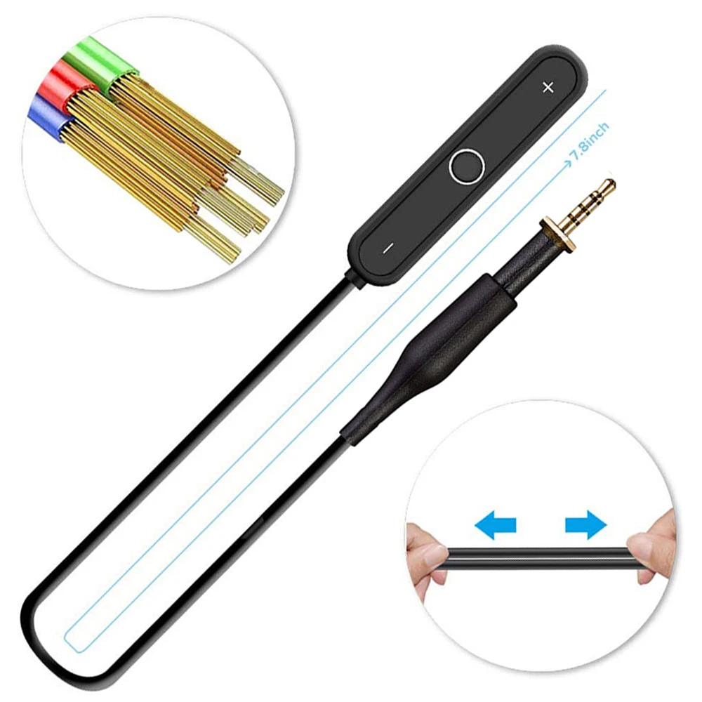 بلوتوث 5.0 يدوي محول الصوت ستيريو لاسلكي جهاز استقبال للموسيقى ل AKG K450 K451 K452 K480 K490 K495 Q460 سماعات