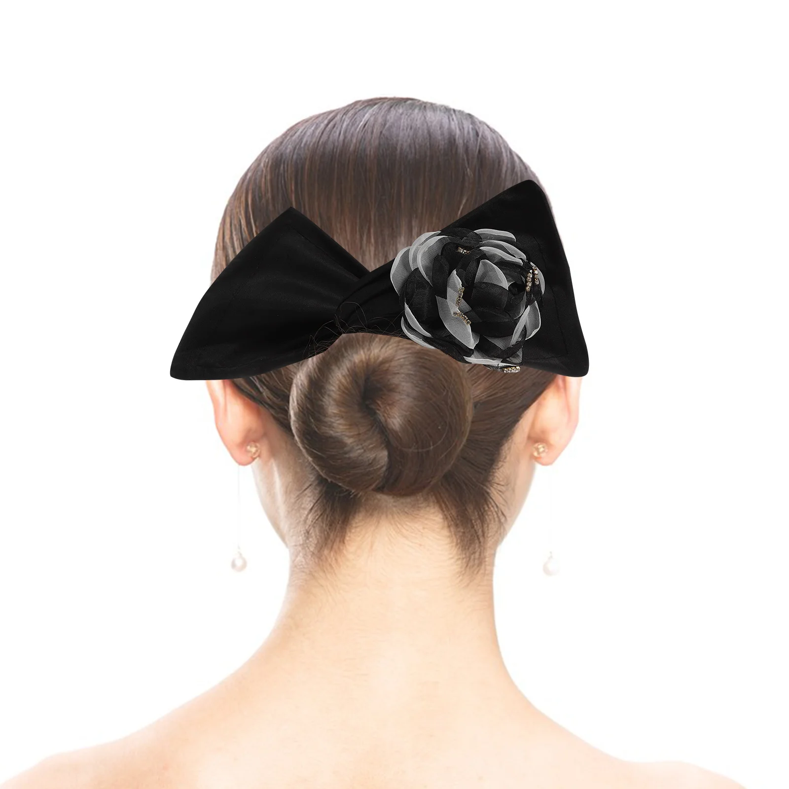 

4Pcs Hair Donut Bun Maker Shaper Styling Tool Women's Quick Updo Solution Soft Reusable Hair Accessory for Prom