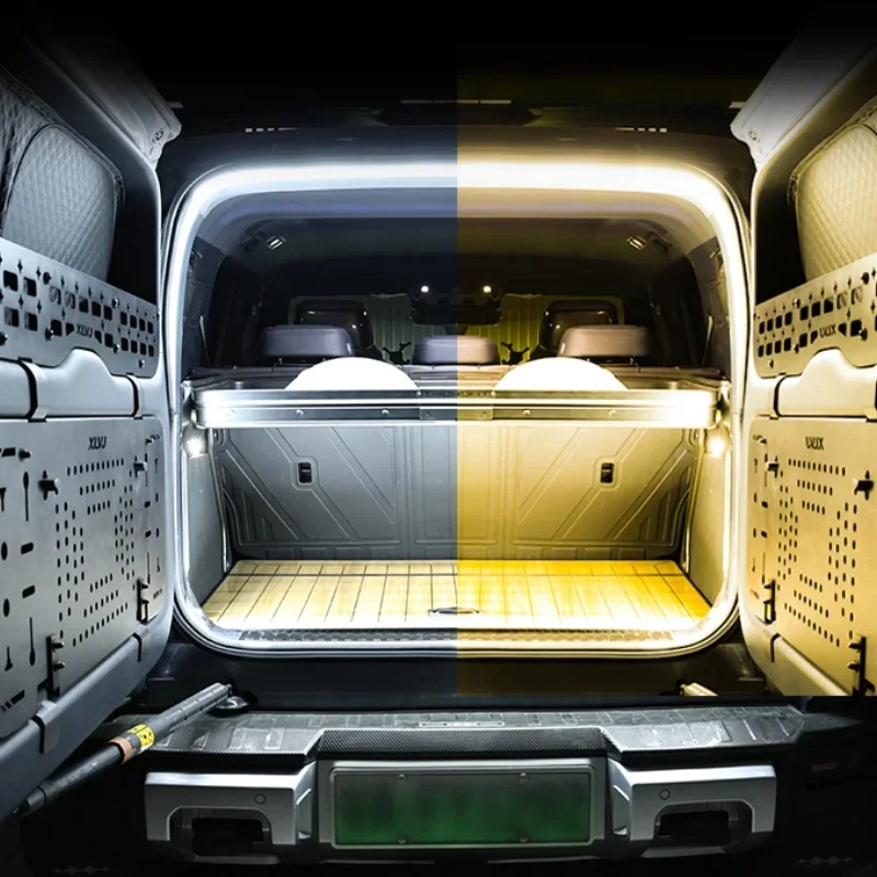 For Byd Equation Leopard 8 2025 Trunk Light Strip Tailgate Flowing Atmosphere Light Camping Outdoor Lighting Car Interior