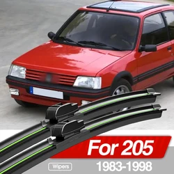 For Peugeot 205 1983-1998 Front Windshield Wiper Blades 2pcs Windscreen Window Accessories 1984 1987 1990 1991 1996 1997