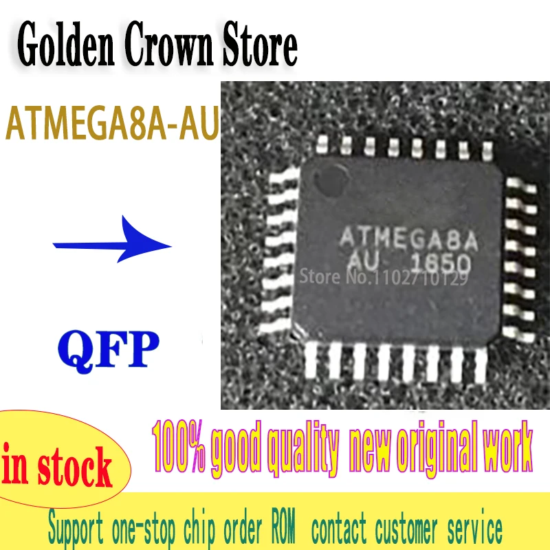 ATMEGA8A-AU ATMEGA8A QFP32 100% work New original In Stock 1~5PCS/lot