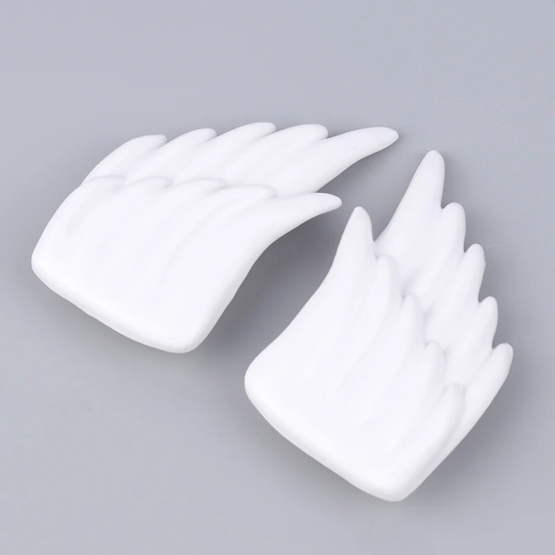 1Pair Angel Wings Shoe Accessories White Angel Shoe Wings Ornament Show Halloween Party Fun Skate Shoes Pendant Diy Decorations