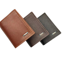Men  PU Leather Short Wallet Multi-Slot Coin Pocket Business Credit ID Card Holder Wallet Men Purse Dollar Coin Money Bags