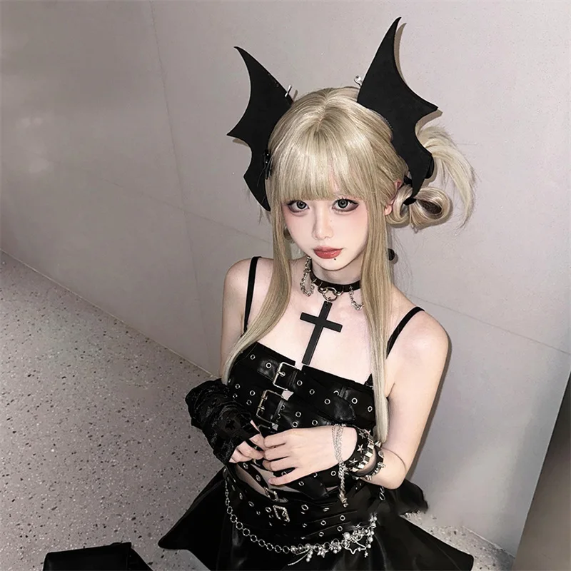 Halloween Diablo Ins Imp Wings Hairpin Side Clip Sweet Cool Goth Girl Lolita Headgear Hair Accessories