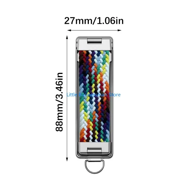 Handyhalter mit selbstklebender Rückseite, verstellbarem Ständer und atmungsaktivem Nylon-Handgelenkband für Smartphones M76A – Detail 6