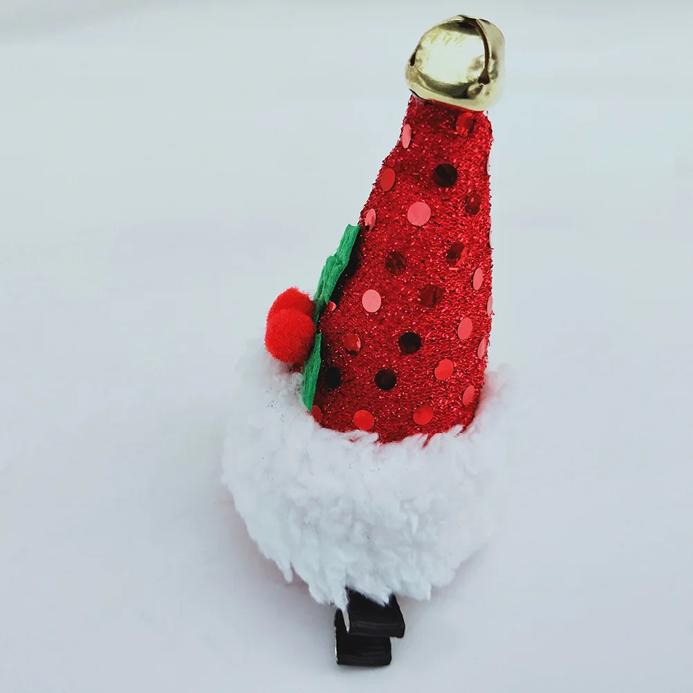 

Sequins Santa Hat Hair Clips Red Party Accessories Christmas Child naments Festive Girls Hair Decoration Holiday