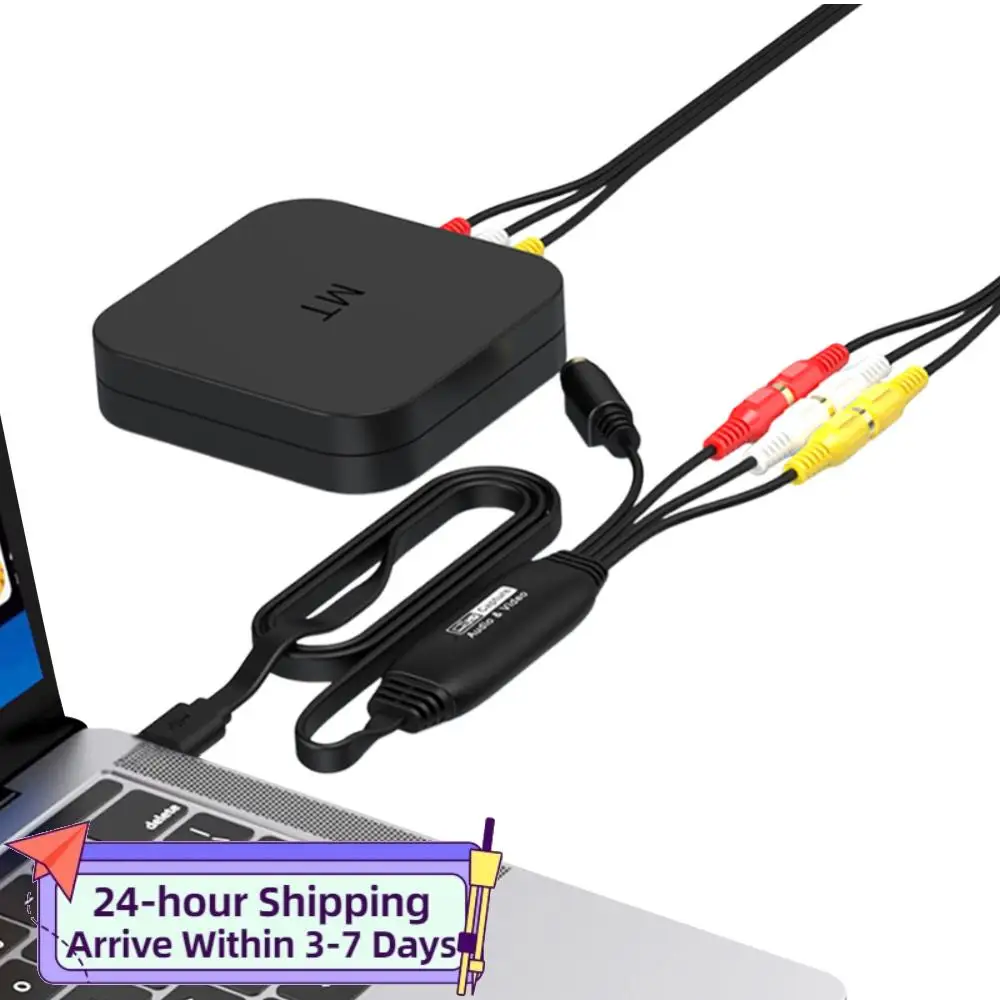 Tarjeta de Captura de Video USB, Convertidor de VHS, VCR, TV, DVD a Digital, Adaptador de Captura de Video USB a AV para PC
