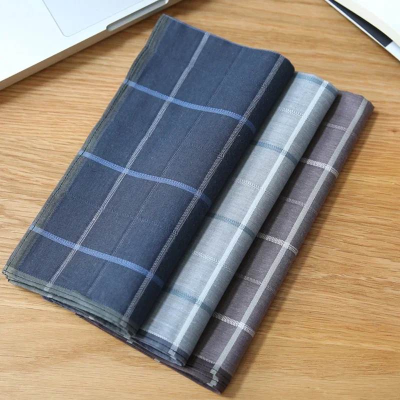 43 x 43CM Men's Handkerchief Cotton Business Men's Handkerchief Small Square