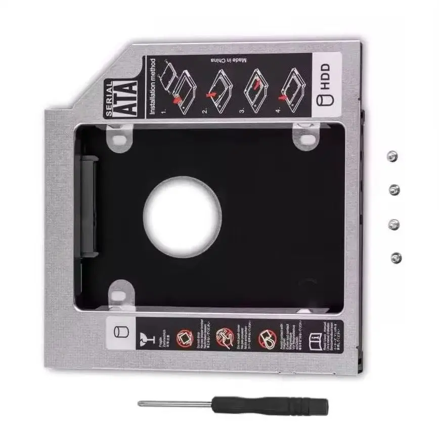 Soporte de caddy para segundo disco duro HDD en bahía óptica para Lenovo Z470 Z475 Z480 Z570 Z575 Z580 Z585 Z560 Z565 V550 V560 V570 Y560D Y570