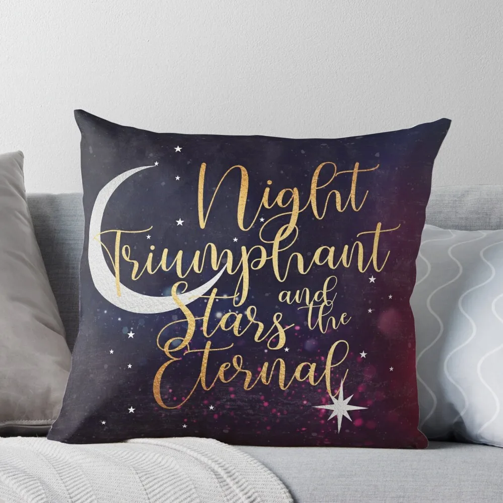 Night and Stars - Purple Throw Pillow Pillowcases ornamental pillows Decorative Pillow Covers For Sofa