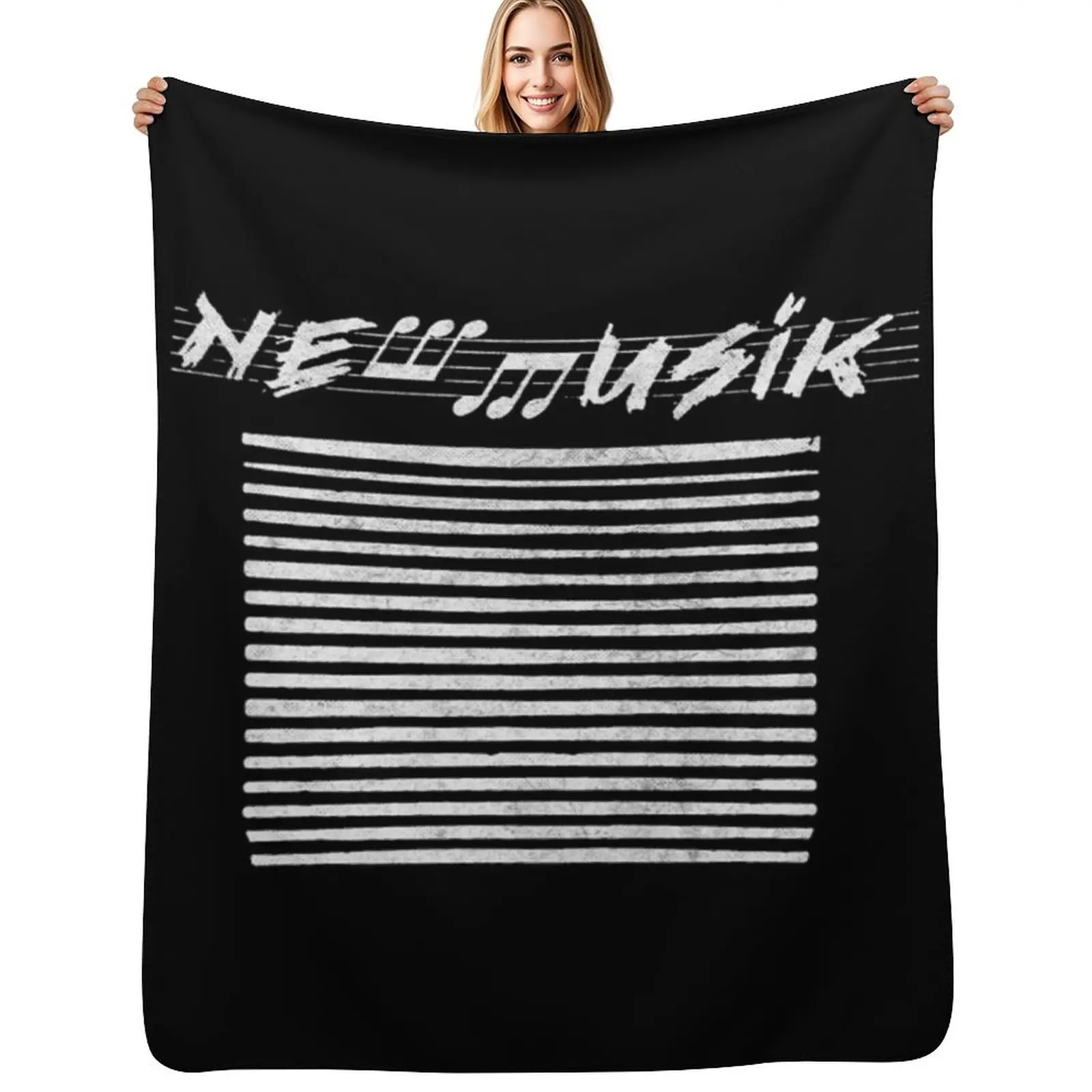 New Musik T-ShirtNew Musik Throw Blanket Beautifuls Large for winter Loose Weighted Tourist Blankets