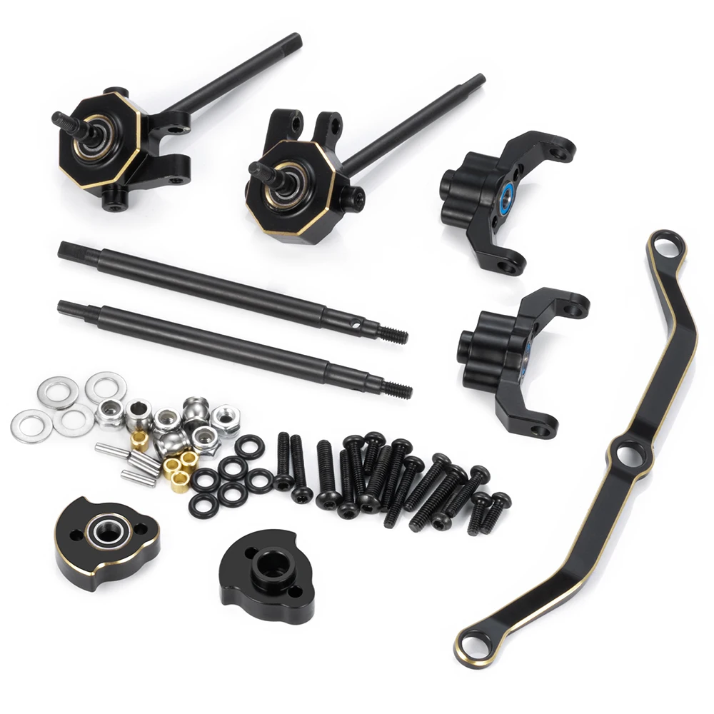 TRINOOD Giunto Sterzo Posteriore CVD Albero di Azionamento Collegamento Sterzo per 1/18 RC Crawler Auto TRX4-M + 11MM / + 5MM Allargamento Kit di Aggiornamento