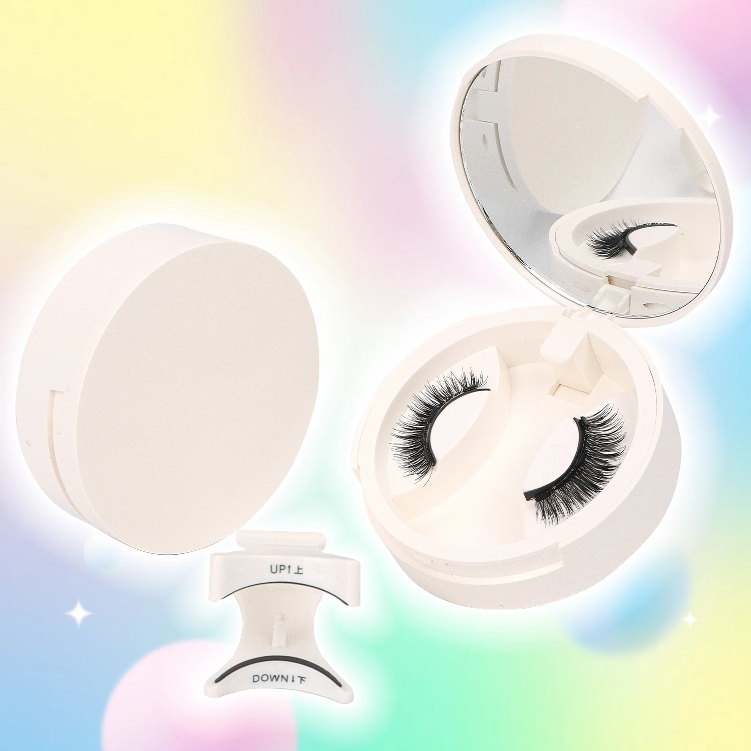 رموش مغناطيسية ذات مظهر طبيعي، مجموعة رموش مانغا مغناطيسية قابلة لإعادة الاستخدام مع أداة توزيع زوج واحد #6