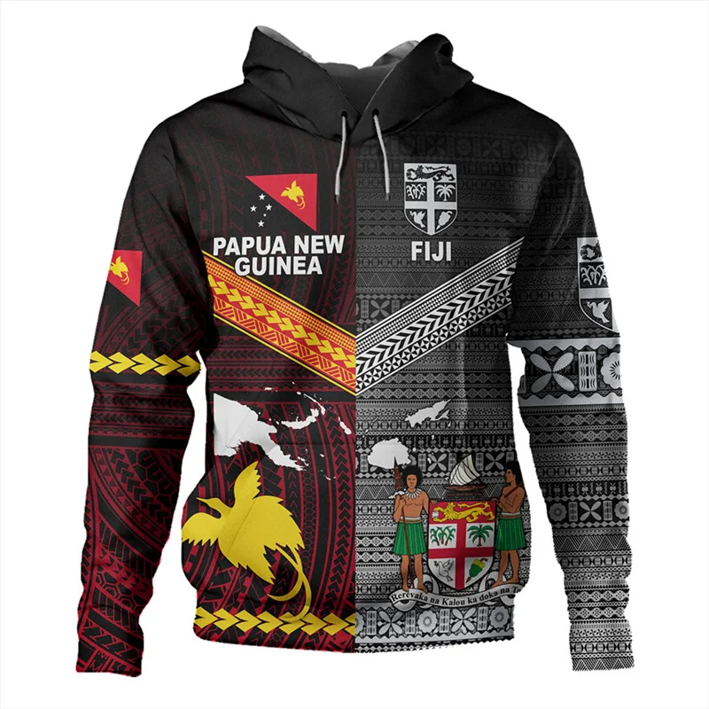 

3D Print Fiji Independence 1970 Tapa Style Polynesian Hoodies For Men Fashion Streetwear Tops Hoodie Clothes Hooded Sweatshirts