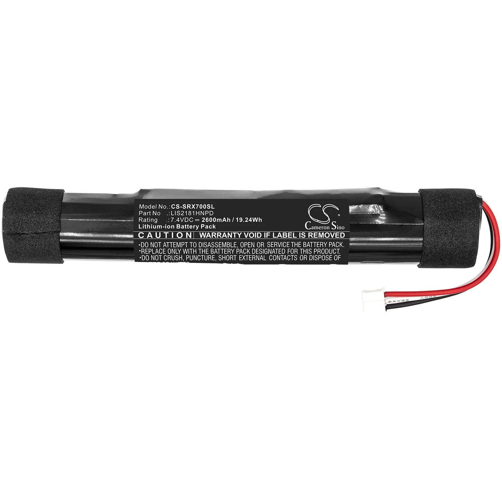 

CameronSino Speaker Li-ion Battery 7.4V 2600mAh/ 19.24Wh LIS2181HNPD for Sony SRS-BTX300,SRS-X7