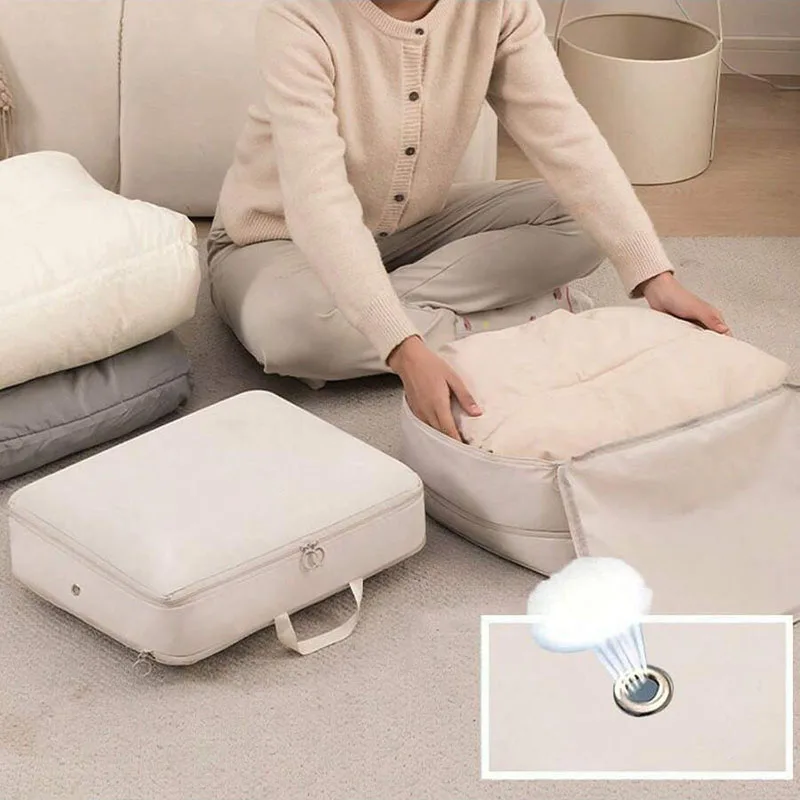 

Save Space Travel Clothing Storage Bags Wardrobe Drawer Quilt Clothing Compression Organizer Bag Luggage Suitcase Packing Cube