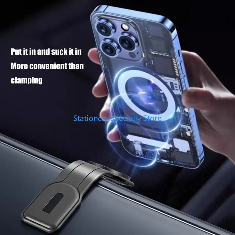 P0RB 360 Rotation Magnetischer Telefonhalter Faltbares Autohalterständer Armaturenbrett allgemein