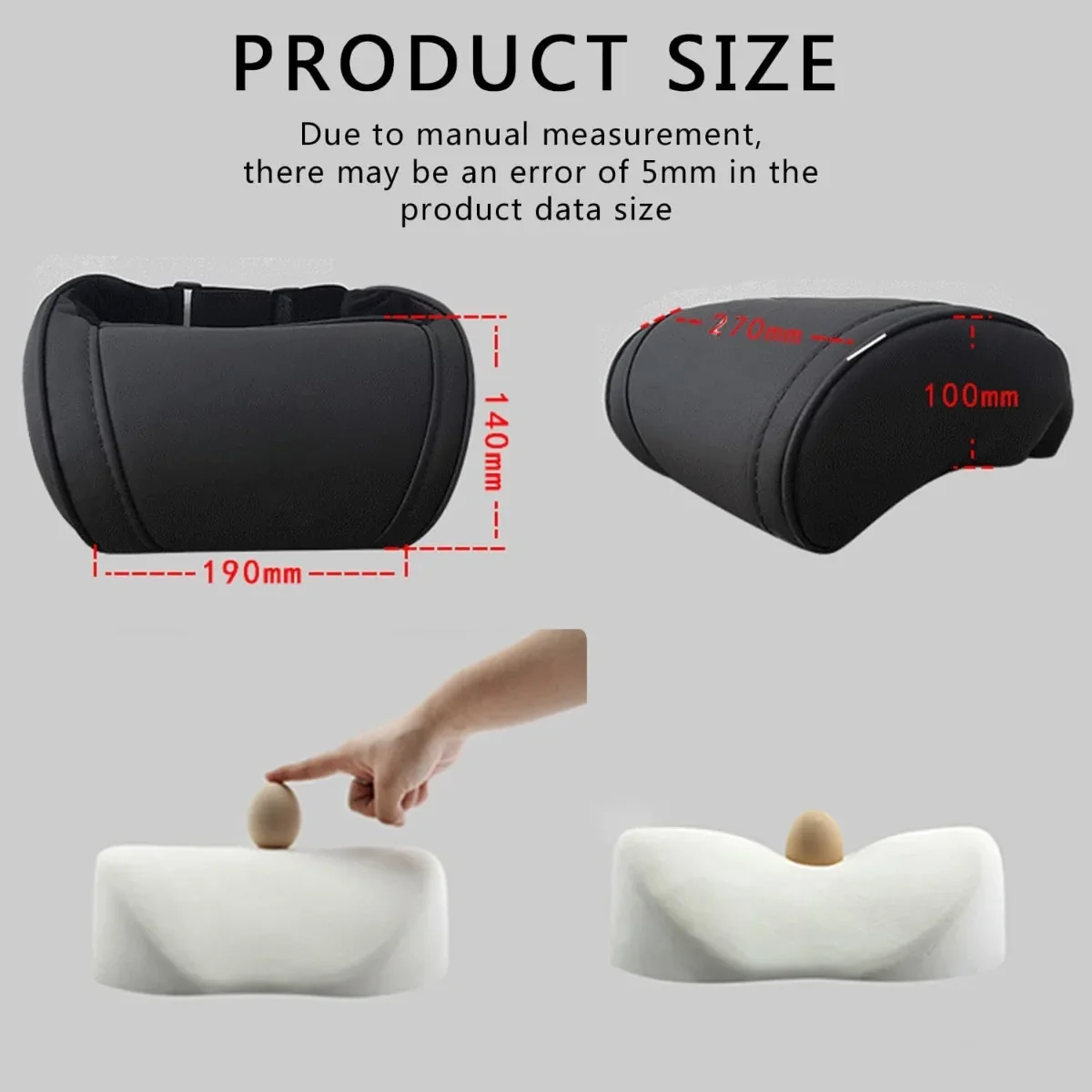 Cuscino per il collo dell\'auto Memory Foam Design ergonomico Supporto per il collo del sedile Poggiatesta per Tesla Model 3 YSX Accessori Cybertruck