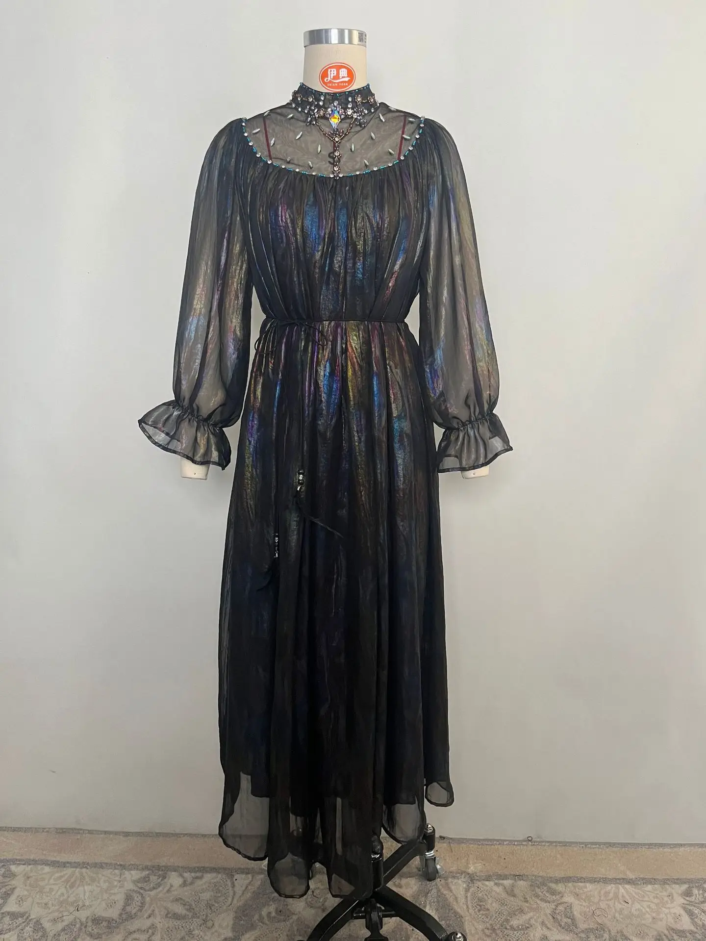 Élégant dubaï Abaya brillant diamants caftan femmes musulman soirée Maxi Robe turquie Robe Caftan Marocain Femme Robe Vestido