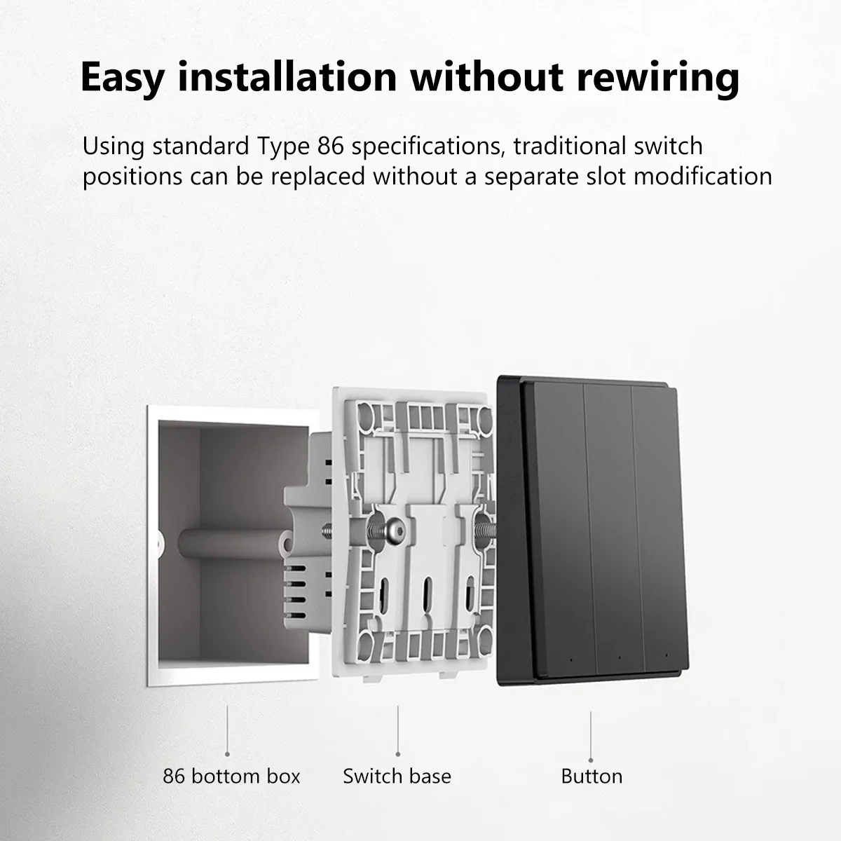 아카라 스마트 벽 스위치 D1 지그비 리모컨 조명 버튼 중성선/무중성선 타이머 스위치 (미지아 홈킷용)