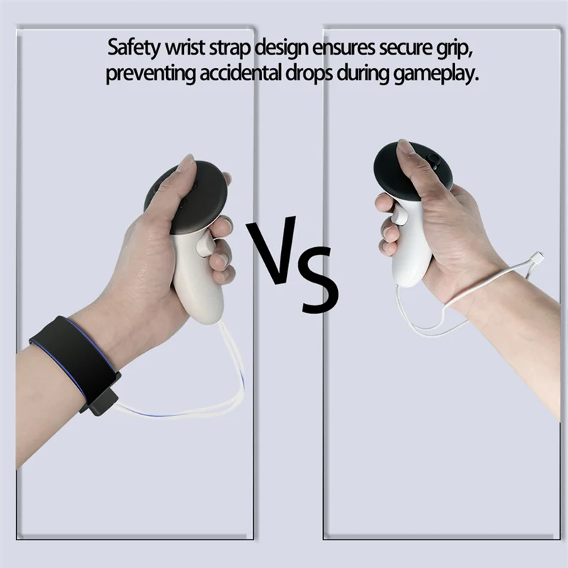 Upgraded Adjustable Wrist Strap For Quest 3/Quest 3S Handle Strap Anti-Slip Cover Strap Touch Controller Grip For Meta Quest 3