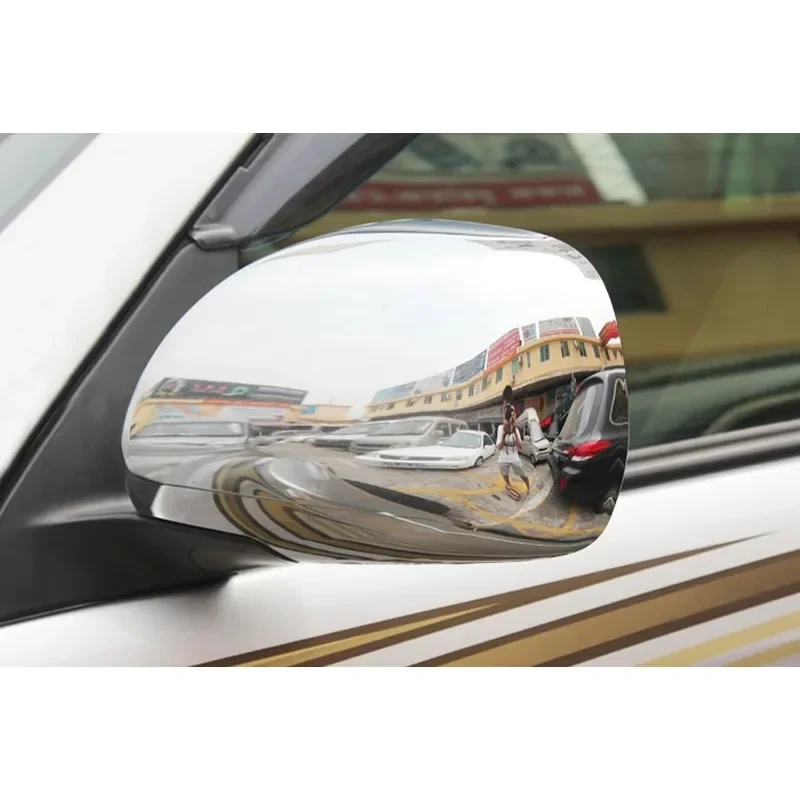 

ABS Chromed Accessories Side Door Mirror Cover Trim For Land Prado FJ120 2003 2004 2005 2006 2007 2008 - 2009 A-B1000215