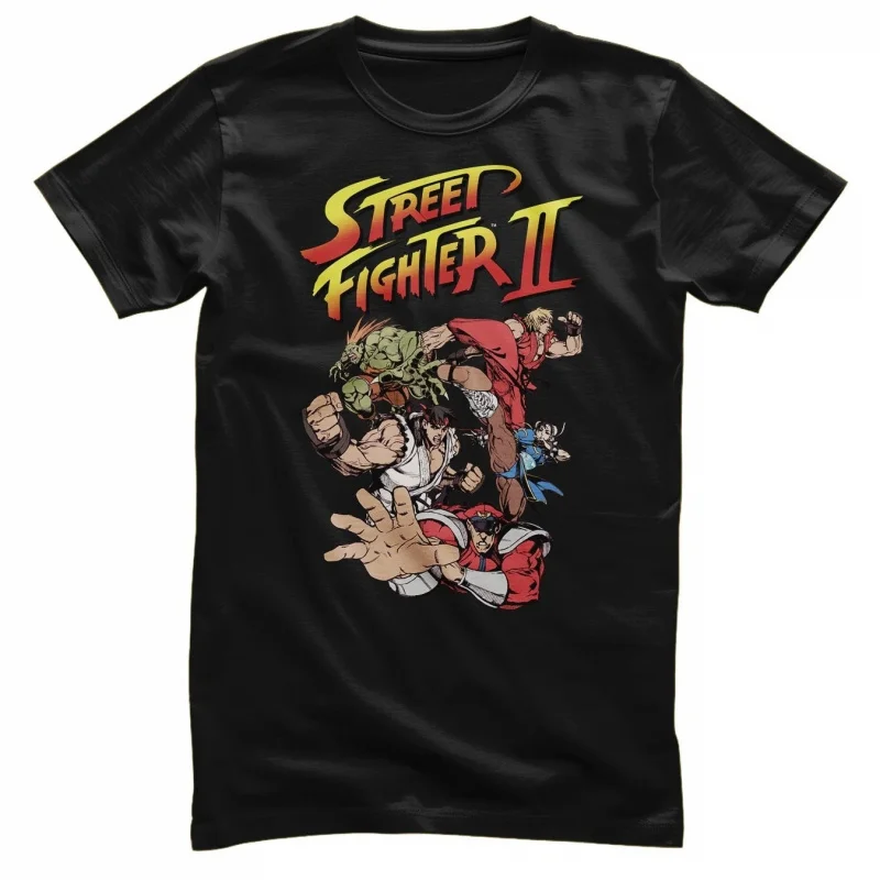 

0329 Street Fighter Retro Combat Gift t shirt Arcade game Graphic Tee 100% cotton print Y2K Clothes Large size Tops S-6XL