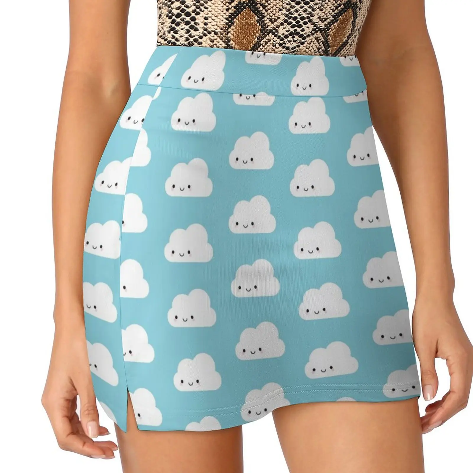 

Happy Kawaii Clouds Mini Skirt Clothing Women's dress women's skirts trend 2025