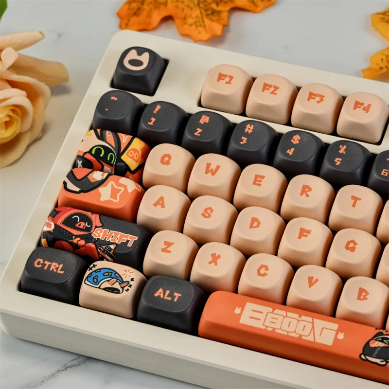 

Cute Anime Keycaps Set 130 Keys Custom PBT MOA Profile Keyboard Keycap For MX Swithes Mechanical Keyboards