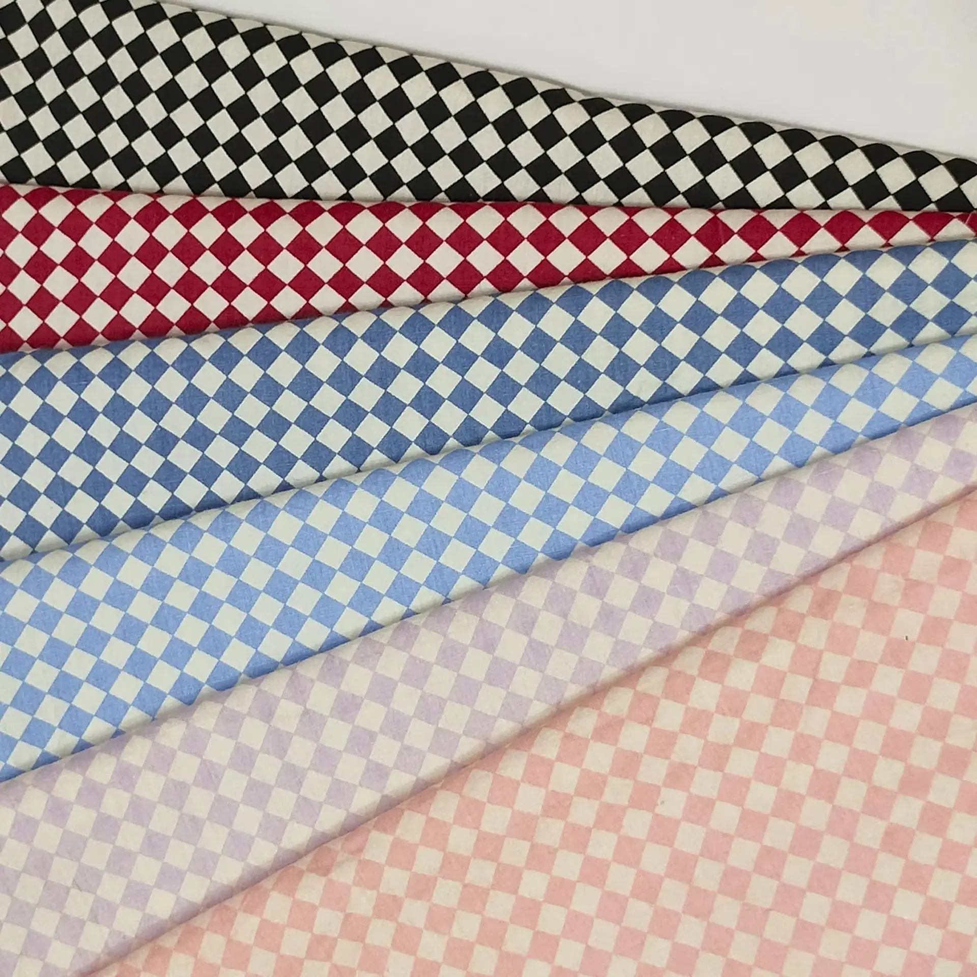 140x50cm Plain Cotton Fabric Geometric Diamond Print for Summer  Autumn Children's Clothing Home Decor Sewing Dress Material