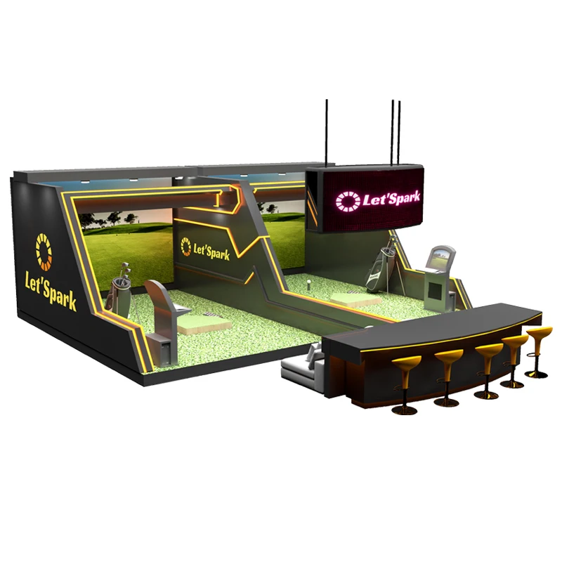 Indoor Amusement Multi-sport Simulator Golf and Football Sports Simulator