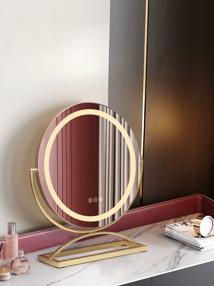 

Makeup mirror intelligent high-definition dressing mirror desktop fill light bedroom household circular