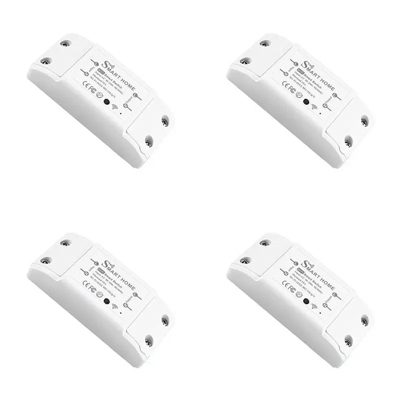 ABLQ 4X Smart Switch Tuya Smart Home Wifi Switch Phone Wireless Remote Control Timing Mini Switch Wireless Relay Module
