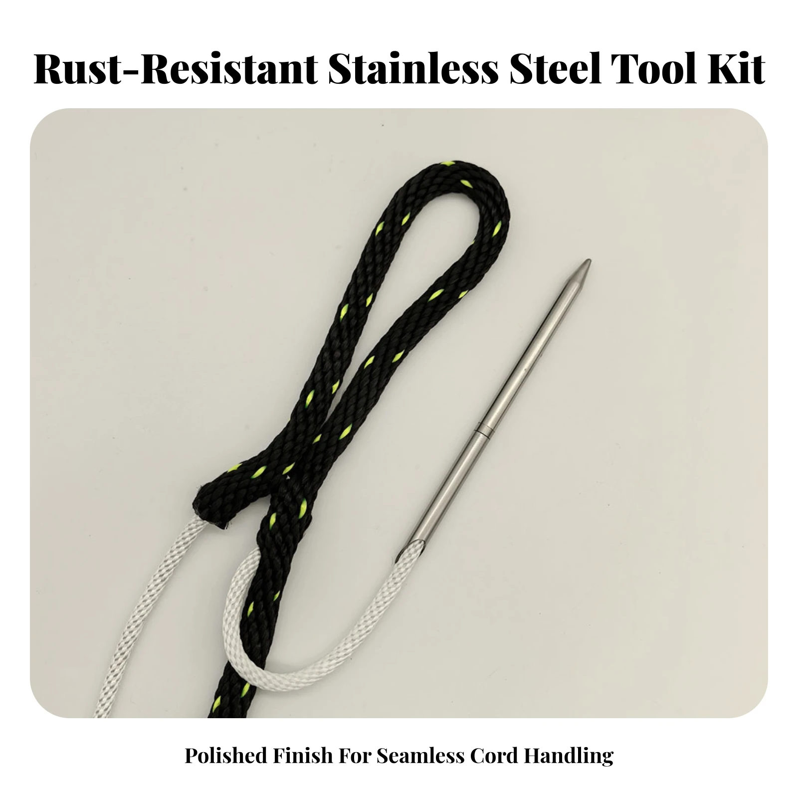 Rope Splicing Tool Sturdy Rope Weaving Tool Marlin Spike Precision Hardened for Boaters, Paracord Projects, Dog Leash Repair view 5