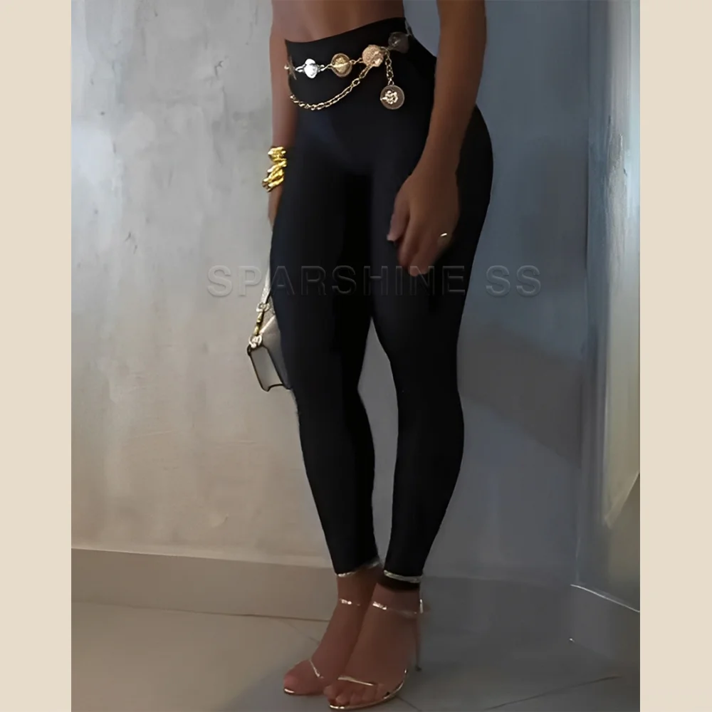 

Женские модные повседневные брюки: облегающие леггинсы с высокой талией, утягивающие, эластичные, с эффектом подтяжки бедер, для носки на выход