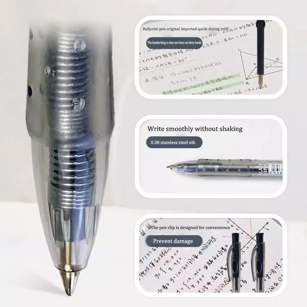 6 German STABILO Ballpoint Pens 308 Super Large Capacity Writing Smooth Color 0.38mm Gel Pen School Supplies Office Stationery