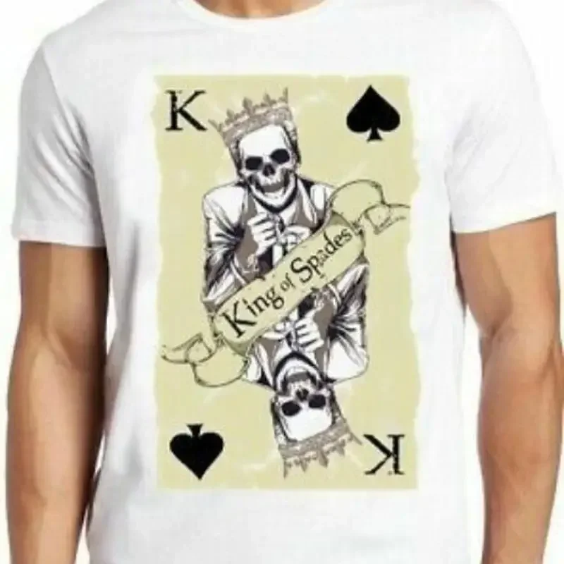 King Of Spades Graphics présente un t-shirt cool avec un crâne, cadeau original, M195