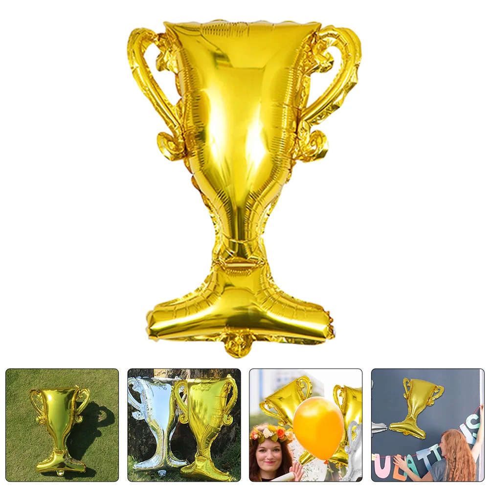 

10 Pcs 20 Inch Trophy Aluminum Film Balloon Graduation Sports Birthday Party Decorations Foil Unique Design Elegant