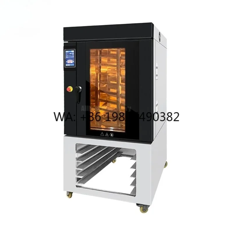 Digital Countertop Convection Oven, 8 Tray Hot Air Baking Design, Industrial Electric Deck Oven For Bakery Food Cooking
