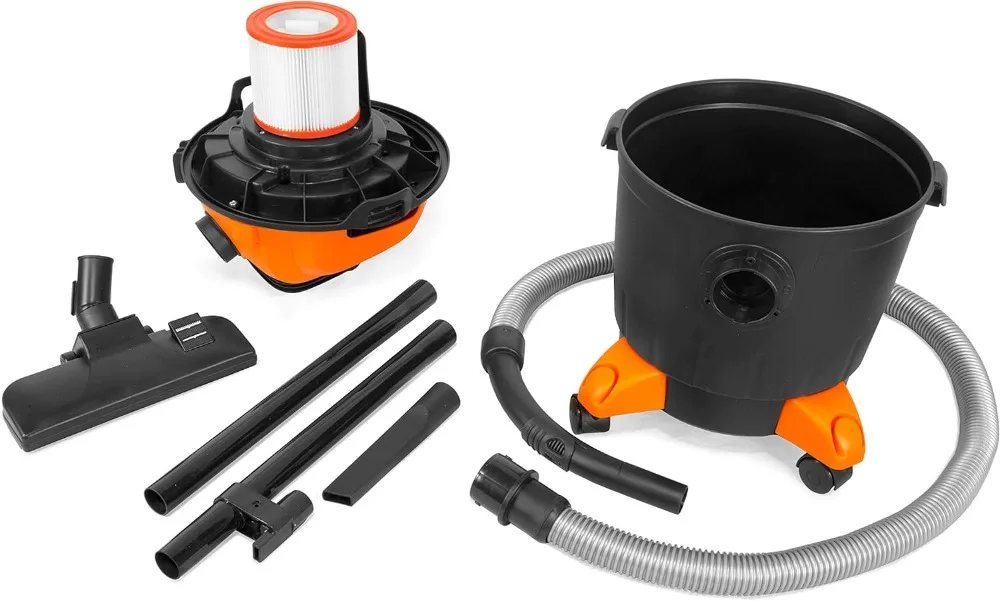 Aspirateur et souffleur humides/secs HEPA portables de 10 A et 5 gallons avec filtre, tuyau, accessoires de 0,3 microns